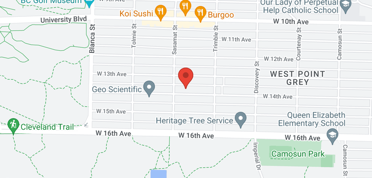 map of 4473 W 14TH AVENUE